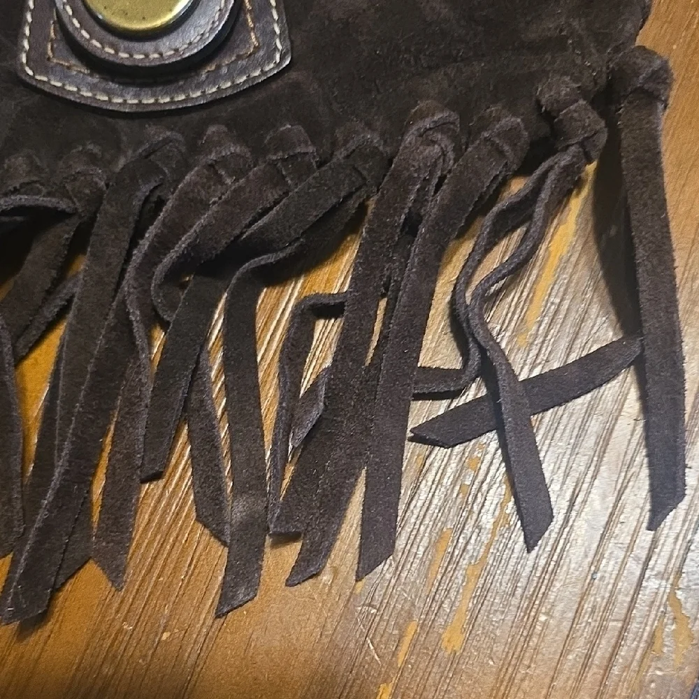 COACH Dark Brown Fringe Wristlet!Beautiful!!! - Picture 4 of 14